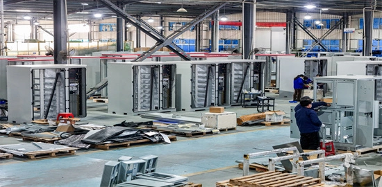 Modular battery cabinets and microgrid controllers for EV charging